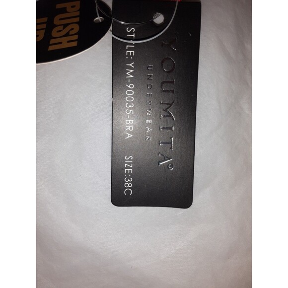 Youmita 38C White Floral Lace Push-Up Bra & XL Floral Lace Panty NWT - Picture 8 of 8